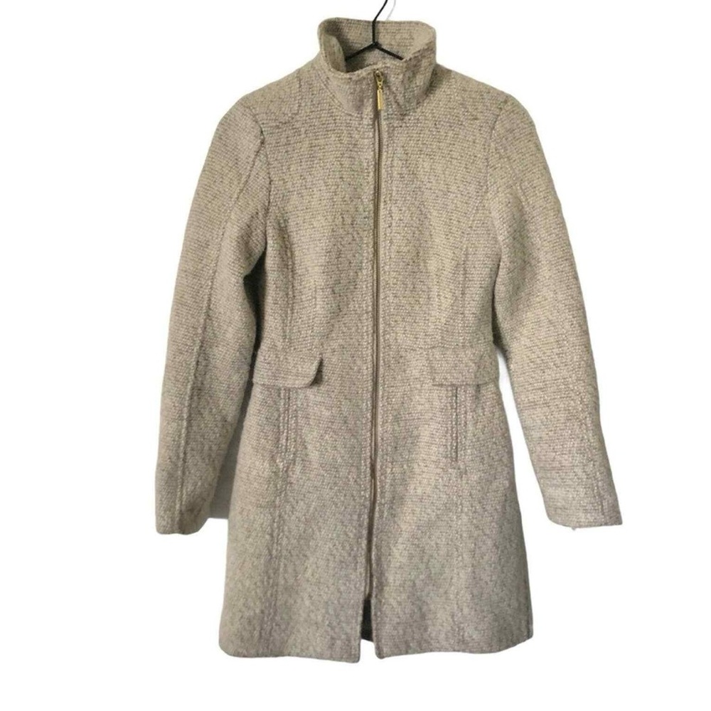 H&M light gray wool pea coat - Picture 3 of 9